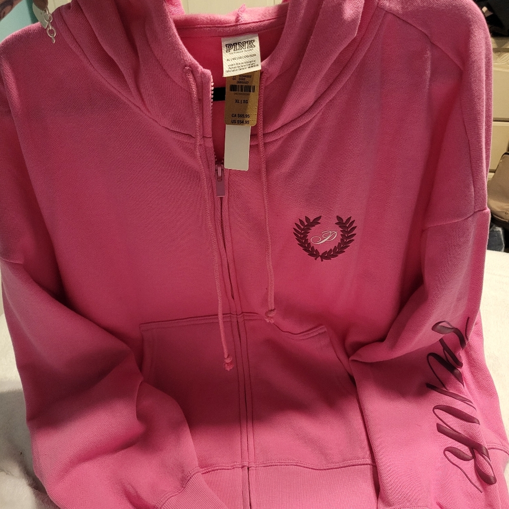 NWT-Pink brand hoodie Sz XL
